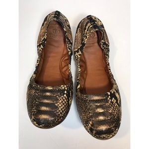 Lucky Brand Snakeskin Ballet Flats